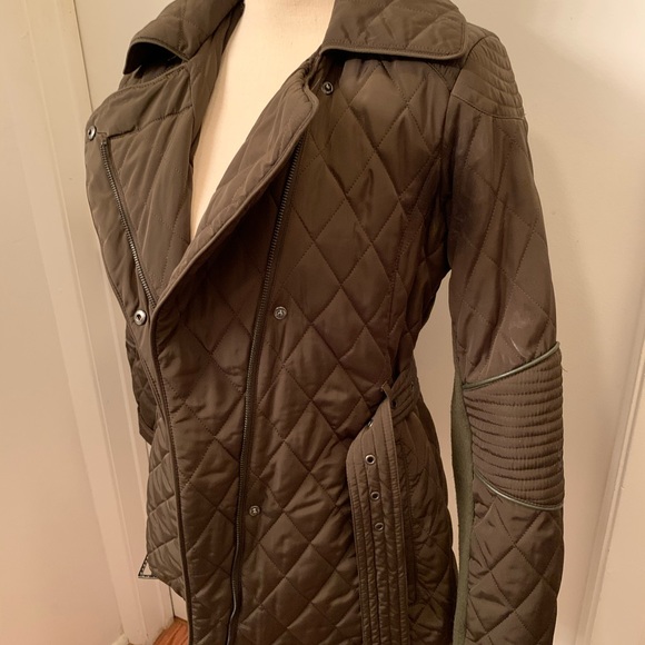 BcbgMaxazria Army Green Coat Size Small - Picture 3 of 8